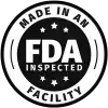 Made in an FDA inspected facility badge